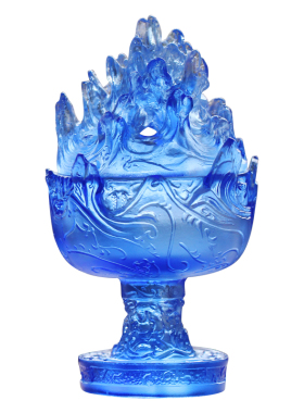 古法琉璃寺庙居家佛前手工熏香炉