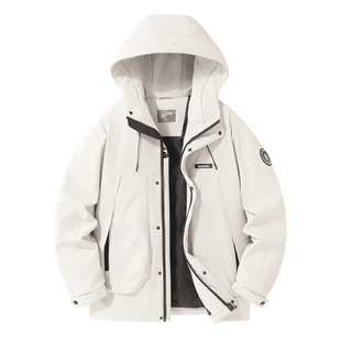 贵人鸟夹棉冲锋上衣男女款2025年新款棉服棉袄子外套男冬款棉衣女