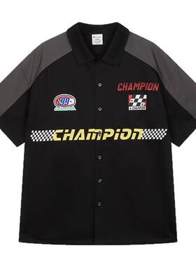 Champion赛车系列纯棉短袖衬衫