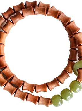 【水中央】印度老山檀竹节手串