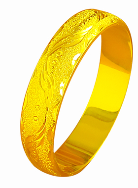 创缘粗大卡扣母亲镀沙夸张手镯