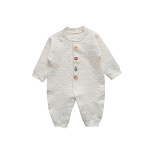 新生婴儿衣服冬装男女宝宝保暖连体衣夹棉哈衣婴幼儿春秋冬季爬服