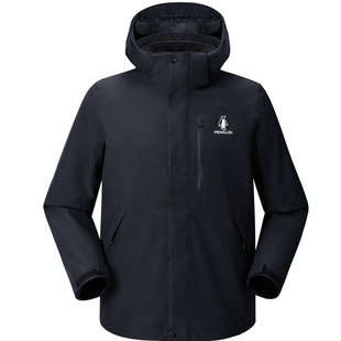 【baby同款】企鹅风盾1.0冲锋衣女25秋户外三合一防风保暖外套男