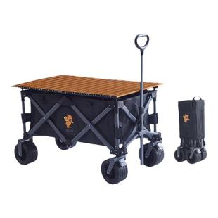 憨尼熊露营推车超大营地车可折叠户外手拉车野营野餐小拖车手拉车