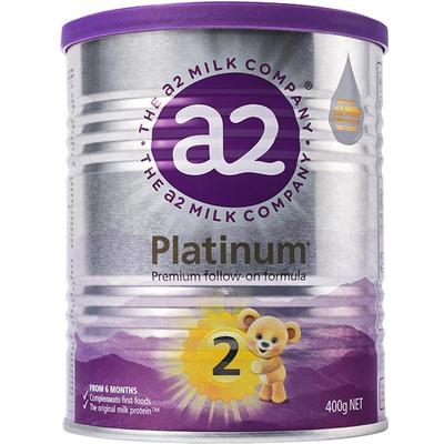 a2奶粉2段紫白金版400g