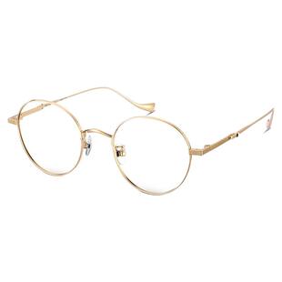 木九十轻便镜架钛合金小圆框简约镜架近视眼镜可配度数MJ101FG054