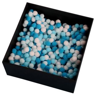 炫彩惊喜礼物盒高弹小毛球彩色波波球纸丝七彩流星球马卡龙填充物