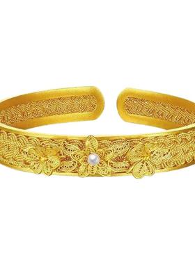 女款蝶恋花手镯宫廷风