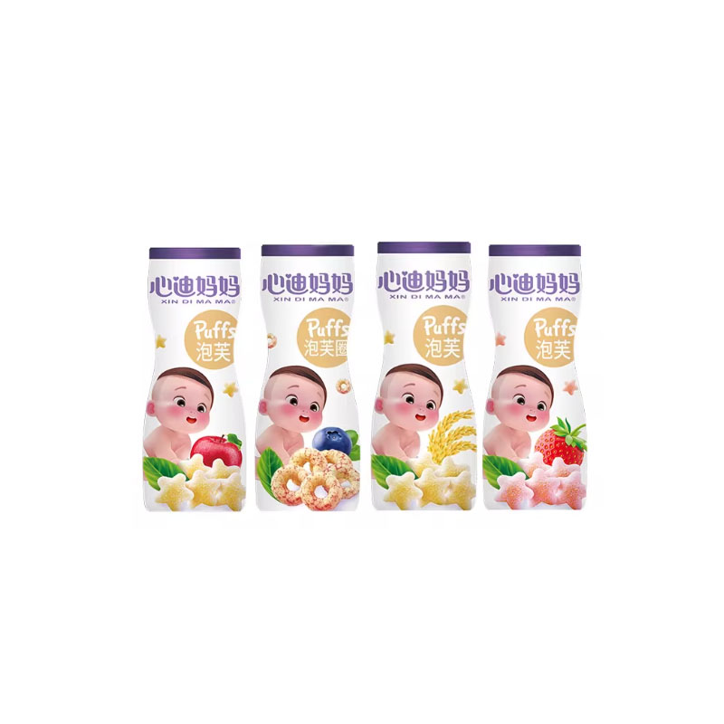 心迪妈妈星星泡芙圈宝宝零食