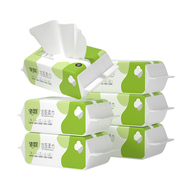 思景植物纤维80抽洁面柔巾6包装
