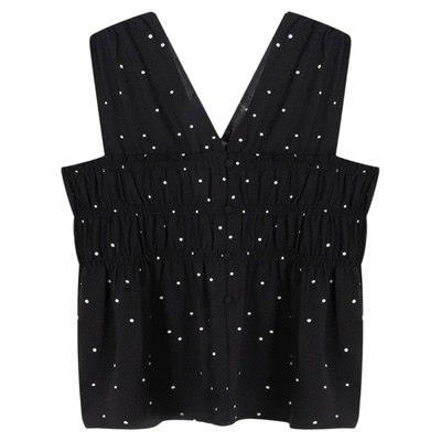 studio CLIP 背心女2025夏季新款通勤休闲波点无袖上衣572093