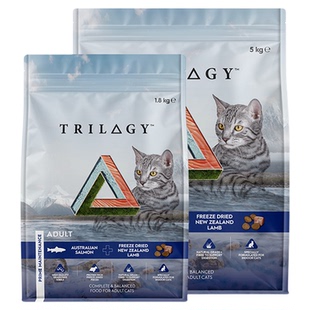 Trilogy奇境猫粮三文鱼鲜肉配方+新西兰原切羊肉冻干成猫幼猫囤货