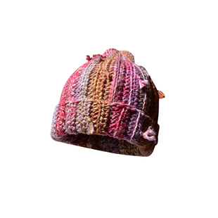 韩版ins彩色脏辫针织帽女冬季保暖护耳毛线帽粗线杂色包头冷帽男