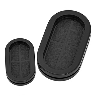 椭圆形双面护线圈长腰型过线橡胶防尘密封圈配电箱电线环保护线套