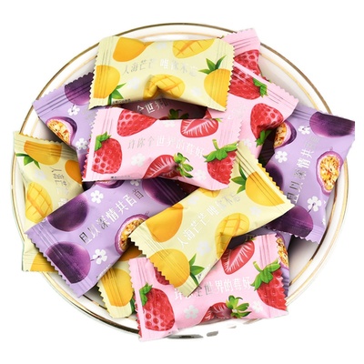 爆浆果汁软糖糖夹心网红喜糖散装