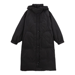 UNIFREE加厚羽绒服长款2025冬季宽松小个子保暖大码中戏情侣外套