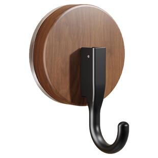 胡桃木纹吸盘挂钩免打孔强力承重门后置物架厨房浴室卫生间粘钩