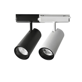 轨道灯led射灯防眩服装店铺商用餐厅3500K明装cob导轨式轨道射灯