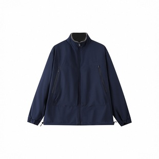 REOCHA热呈秋冬双面穿羊羔绒外套梭哈线国潮大口袋立领棉服外套男