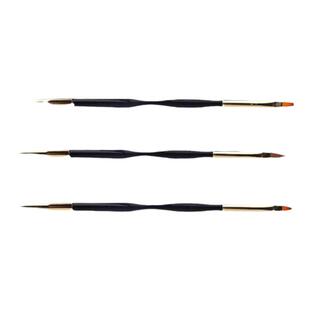 双头两用美甲渐变晕染笔专业彩绘描边拉线雕花光疗刷子美甲店专用