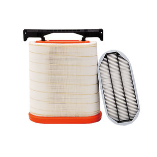 适配陕汽德龙新m3000s空气滤芯国六天然气x6000直流纳米蜂窝空滤