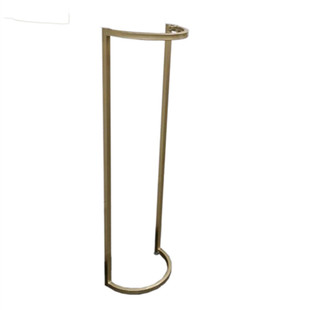 轻奢圆弧形吧台桌脚架简约高脚桌腿半圆支撑架单边餐边桌架可定制