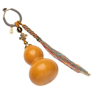 栩匠天然开口小葫芦钥匙扣挂件福禄精美男女创意包包挂饰礼品手捻