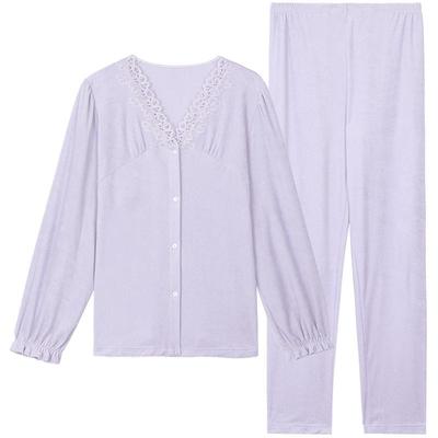 睡衣套装长袖长裤安莉芳女士