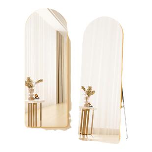 镜子全身镜女生卧室落地家用壁挂贴墙穿衣镜网红异形服装店试衣镜