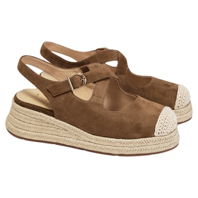 fed复古包头凉鞋夏季新款女鞋后空渔夫鞋坡跟凉鞋女款S0609-YA626