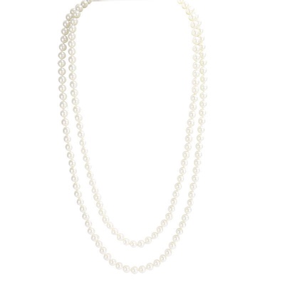 配旗袍珍珠项链双层锁骨链