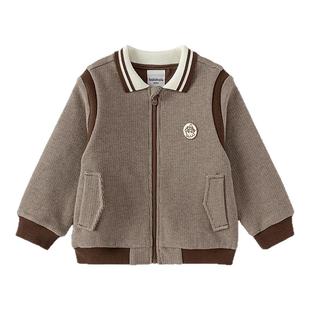 【商场同款】巴拉巴拉宝宝外套男童秋装2025新款撞色拼接上衣潮流