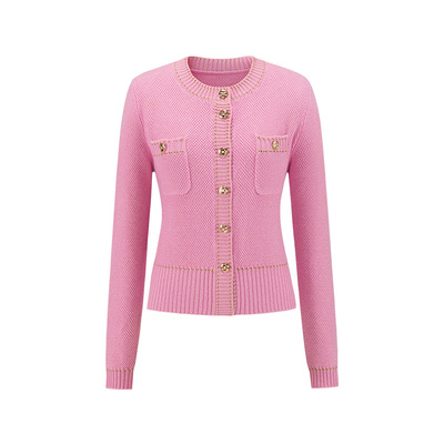 山羊绒针织开衫气质长袖