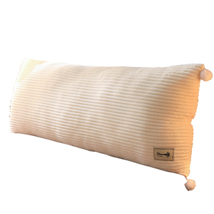 奶油风ins风床头靠垫宿舍长条大靠枕榻榻米软包枕头床上靠背拆洗