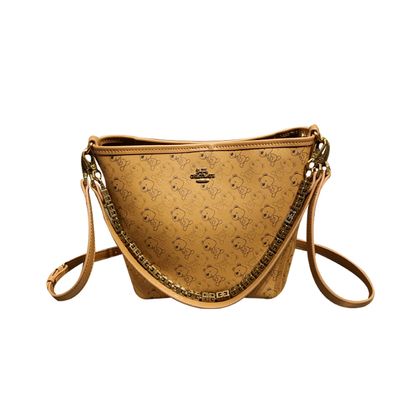 香港品牌时尚印花休闲设计水桶包