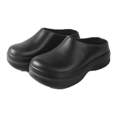 NewRockStarChoppa冬季加绒增高勃肯拖鞋男软底防滑EVA包头洞洞鞋