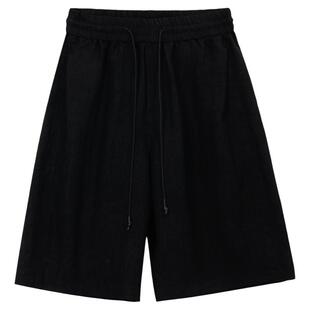 【CC家CC】FEICUI翡翠夏季老钱风男士直筒休闲抽绳短裤962151619