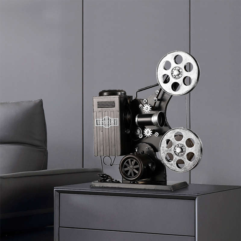 复古铁艺摄像机模型摆件放映机摄影机服装店酒吧咖啡厅陈列道具