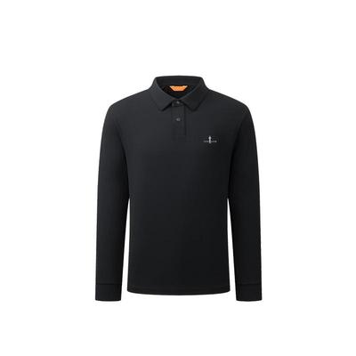 【轻量厚实】比音勒芬2025秋季新款男士轻商务高端翻领长袖POLO衫