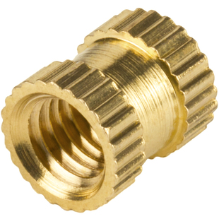 铜镶嵌件螺母注塑铜螺母铜预埋件滚花螺母铜花母M2M2.5M3M4M5M6M8