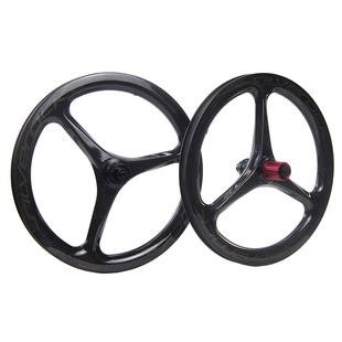 SILVEROCK 01D碳三刀轮组16寸349 20寸406碟刹K3P小轮折叠车轮