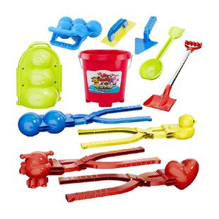 超级飞侠玩雪工具小鸭子雪球夹模具铲子堆雪人打雪仗玩具新年礼物