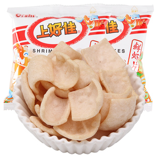 上好佳鲜虾片零食大礼包薯片年货整箱批发虾条小吃休闲食品小包装