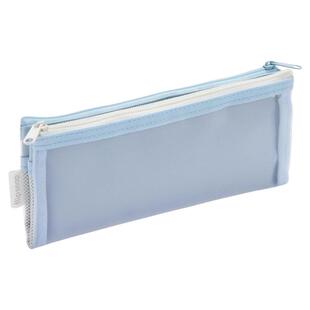 笔袋女生2025新款男生日本藤井flip snap网纱对折叠双层拉链按扣轻薄多功能笔袋文具高颜值ins风小众不撞款