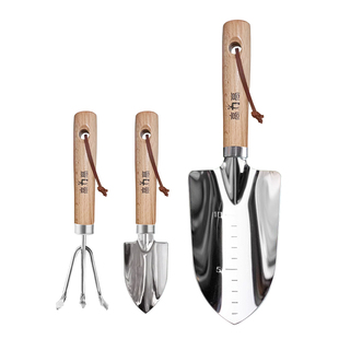 高力高种花园艺工具小铲子家用种菜松土移栽除草花铲三爪耙三件套