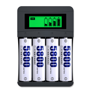 德力普5号充电电池大容量KTV话筒玩具五七号可充电器套装通用7号