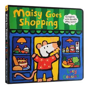 Maisy Goes Shopping小鼠波波立体场景系列-小鼠波波去商店 纸板书进口原版英文书籍