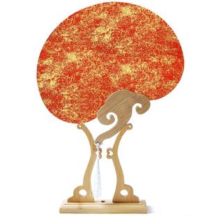 漂漆双面加厚空白宣纸团扇古风加厚扇面纸国画手绘硬卡式宫扇书法扇子手绘团扇宣纸团扇加厚纸扇面古风定制