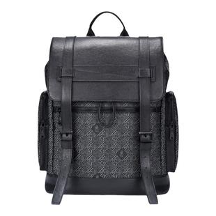 Hush Puppies/暇步士男士双肩包新款休闲大容量电脑包旅行包背包