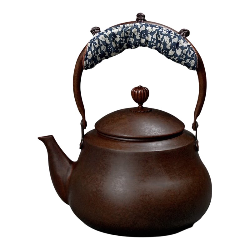 手工紫铜壶做旧色煮茶壶烧水壶